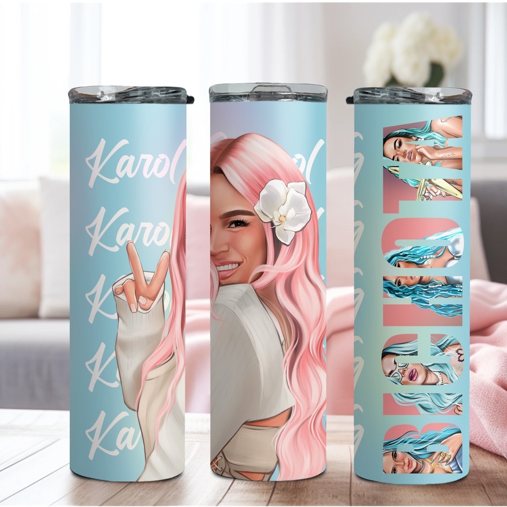 20oz karol G/ La bichota tumbler